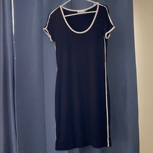 Black and white CK dress